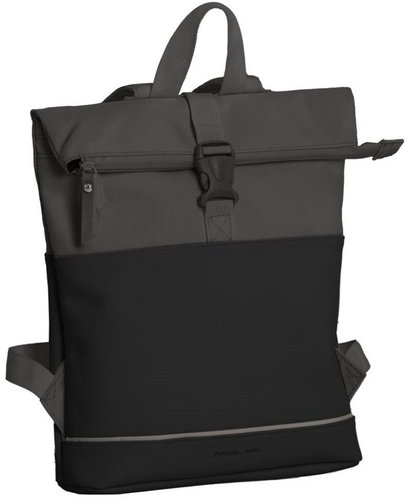 Daniel Ray Allentown Roll-Top Backpack, Black/Grey - Backpack - Main image