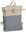 Daneil Ray Allentown Roll-Top Backpack, Beige/Blue