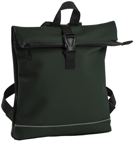 Daneil Ray Jefferson Roll-Top Backpack, Dark Green - Backpack - Main image