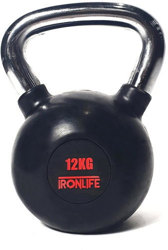 IRONLIFE Rubberized kettlebell 12 kg - Kettlebell - Main image