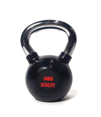 IRONLIFE Rubberized kettlebell 14 kg - Kettlebell - Main image