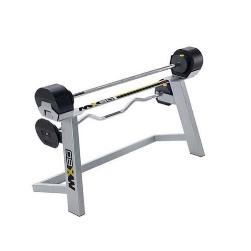 MX SELECT Double-arm biceps dumbbell with rack, weights 9,8 - 36,4 kg - Dumbell - Main image