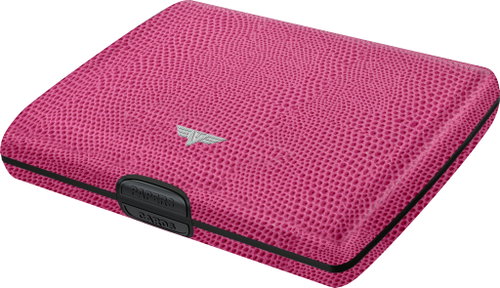 Tru Virtu Papers and Cards Ray - Lizzard Fuchsia Leather - Wallet - Main image