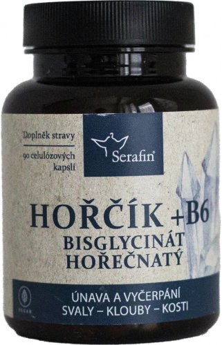 Serafin Magnesium + B6 natural herbal capsules, 90 capsules - Vitamins - Main image
