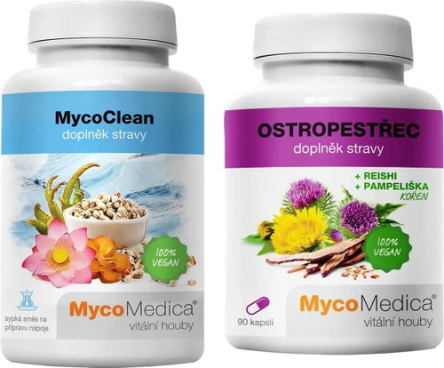 MycoMedica Sada MycoClean 99 g + Ostropestřec 90 kapslí - Food Supplement Set - Main image