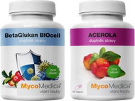 MycoMedica Betaglukan + Acerola Sada 180 kapslí - Food Supplement Set
