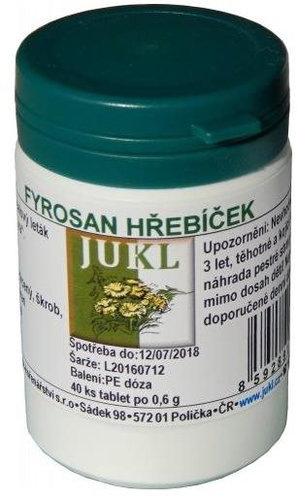 Jukl Fyrosan Clove 40 tablets - Dietary Supplement - Main image