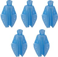 Verk 01698 Pláštěnka pro dospělé pončo, modrá, 5 ks - Pončo