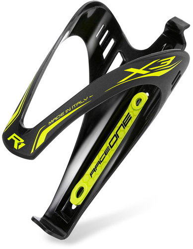 RaceOne X3 Race black/yellow matt - Bicycle Drink Holder - Main image
