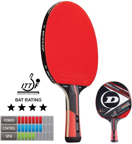 Dunlop Evolution 3000 - Table Tennis Paddle - Main image