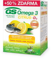 GS Omega 3 CITRUS + D3, 100+50 capsules - Omega 3