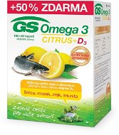 GS Omega 3 Citrus + D3, 100+50 kapsúl - Omega-3