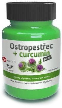 Galmed Milk thistle + curcumin Forte, 60 capsules - Milk Thistle - Main image
