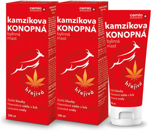 Cemio Kamzíkova konopná mast hřejivá 2 × 200 ml - Ointment - Main image