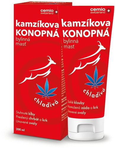 Cemio Kamzíkova konopná masť chladivá, 200 ml - Masť - Hlavný obrázok
