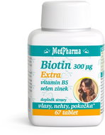 MedPharma Biotin 300 µg Extra - 67 capsules - Vitamin B
