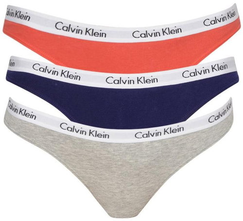 Calvin Klein 3Pack QD3587E-T7V, sizing. M - Thong - Main image
