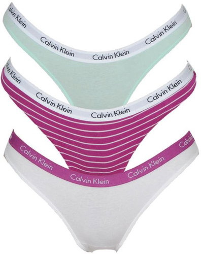 Calvin Klein 3Pack QD3587E-JMR, sizing. L - Thong - Main image