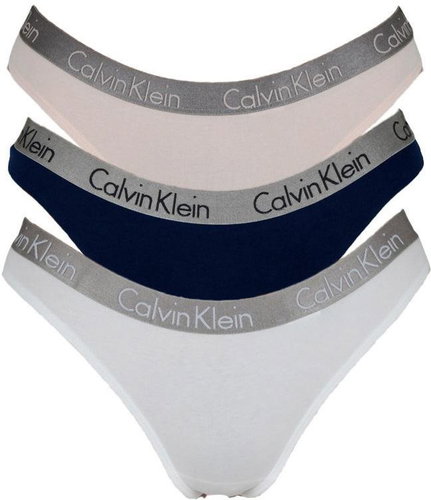 Calvin Klein 3Pack QD3560E-T7W, sizing. XS - Thong - Main image