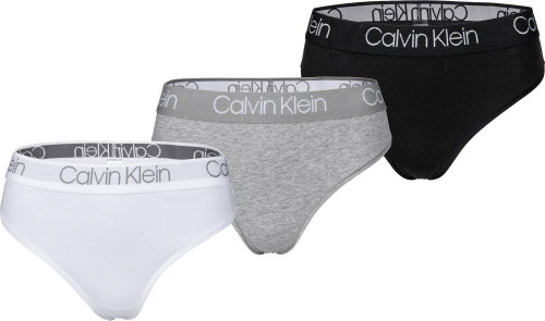 Calvin Klein 3Pack QD3757E-999, sizing. M - Thong - Main image