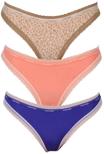 Calvin Klein 3Pack QD3802E-W4V, sizing. XS - Thong - Main image