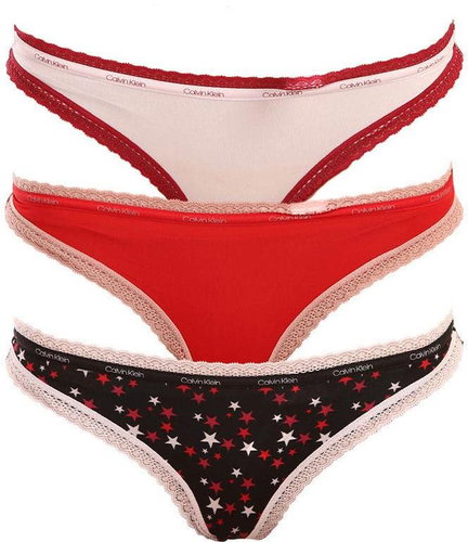 Calvin Klein 3Pack QD3802E-W4Z, sizing. XL - Thong - Main image