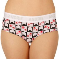 Andrie PS 2406 B - black, cats, sizing. XL - Pants