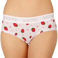 Andrie PS 2425 B - white, strawberries, sizing. XL - Pants