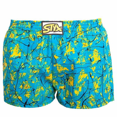 Styx J851 - blue and yellow, size 4-5 years - Boxer Shorts - Main image