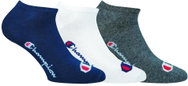 Champion Y08QI-97Z-grey/white/blue, size 35 - 38 - Socks