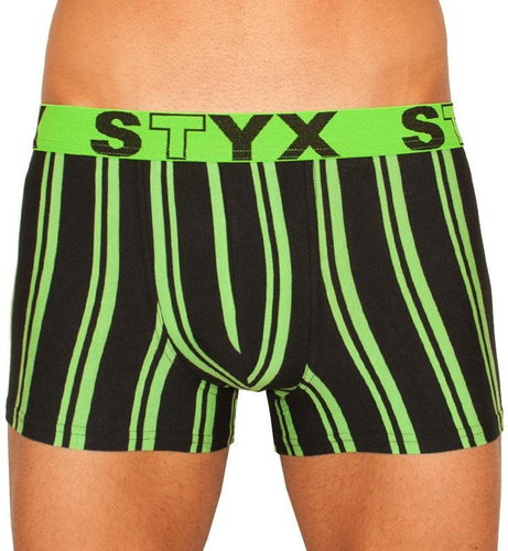 Styx R764 - green and black stripe, size 3XL - Boxer Briefs - Main image