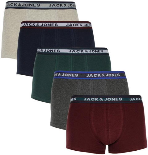 Jack and Jones 5Pack 12165348 - grey/dark grey melan, sizing. M - Boxer Briefs - Main image