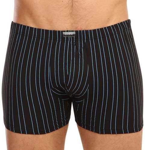Andrie PS 5332 A - black with blue stripes, sizing. XXL - Boxer Briefs - Main image