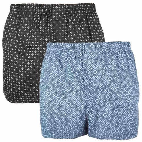 Nur Der 2Pack 827759-schwarz/blau gemustert, sizing. XXL - Boxer Shorts - Main image