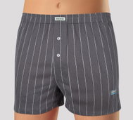 Andrie PS 4993 C - grey, stripes, sizing. M - Boxer Shorts