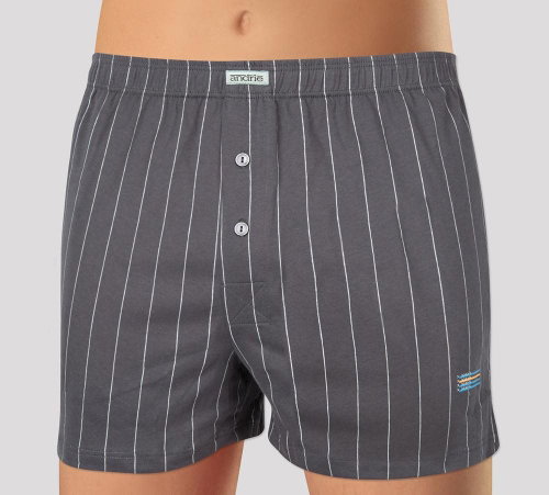 Andrie PS 4993 C - grey, stripes, sizing. XXL - Boxer Shorts - Main image