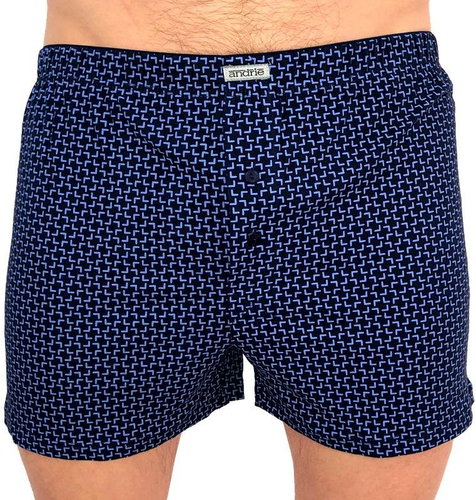 Andrie PS 5497 A - blue pattern, sizing. L - Boxer Shorts - Main image