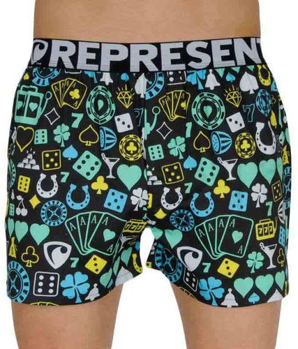Represent R1M-BOX-0757 - hazard, sizing. S - Boxer Shorts - Main image