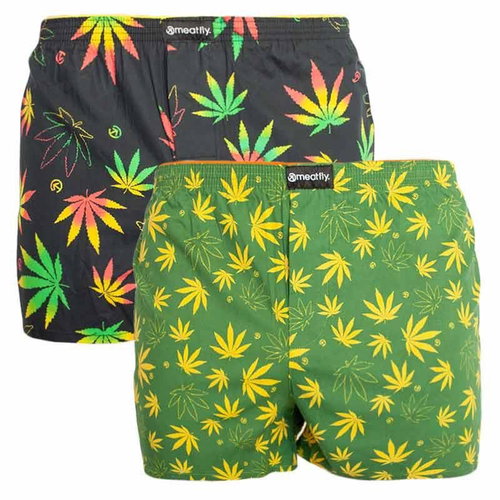 Meatfly 2Pack Agostino - Leafs, gift pack - Boxer Shorts - Main image