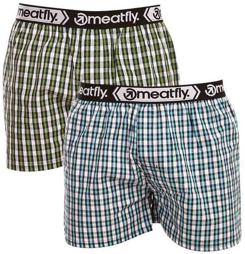 Meatfly 2Pack Bandit - Light blue/green - Boxer Shorts - Main image