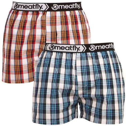 Meatfly 2Pack Bandit - Blue stripes, sizing. XXL - Boxer Shorts - Main image