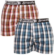 Meatfly 2Pack Bandit - Blue stripes, sizing. XL - Boxer Shorts