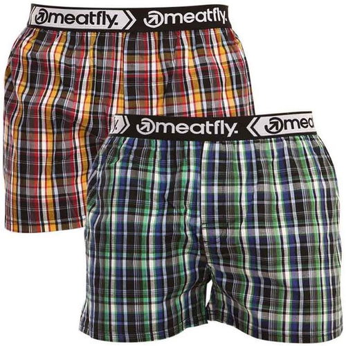 Meatfly 2Pack Bandit - Black yellow, sizing. M - Boxer Shorts - Main image