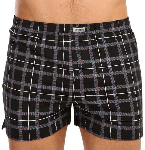 Andrie PS 5600 A - black with blue and red, size 1.5 mm XL - Boxer Shorts - Main image