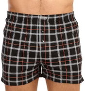 Andrie PS 5600 B - black with white and orange, size 2.5 mm. XL - Boxer Shorts