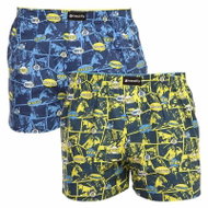 Meatfly 2Pack Agostino - yellow/blue comics, sized 1.5 mm. XXL - Boxer Shorts