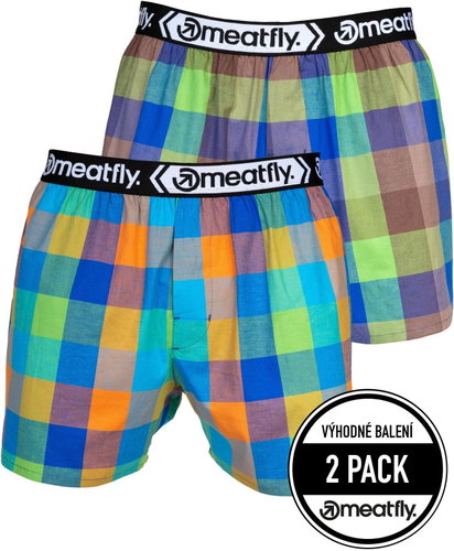 Meatfly 2Pack Gigi - orange/brown, sized 2.5 mm. L - Boxer Shorts - Main image