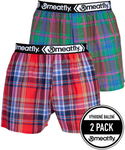 Meatfly 2Pack Gigi - pink/green, sized 2pcs. L - Boxer Shorts - Main image