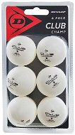 Table Tennis Balls DUNLOP Club Champ 40+ * (6 pcs) white - Míčky na stolní tenis