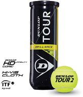 Dunlop Tour Brilliance 3PET - Tenisová loptička